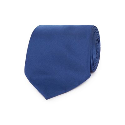 Blue regular tie